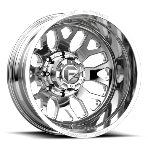 Set of 4: Fuel De19 Ff19 D Wheel, 20x10.0 -24 Offset 8x180, Polished - DF1920001845