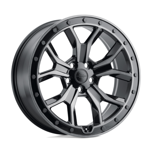 RedBourne Morland Wheel, 18x8.5 +25 Offset 5x120, Gloss Metallic W/ Black Brushed Tint Face - 1885MRL255120B72