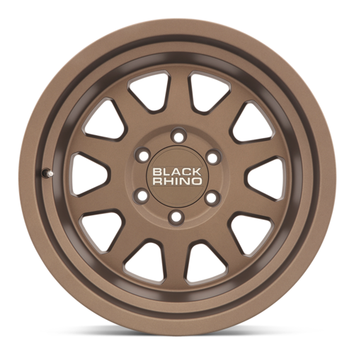 Set of 4: Black Rhino Stadium Wheel, 17x9.5 -18 Offset 6x139.7, Matte Bronze - 1795SDM-86140Z12A