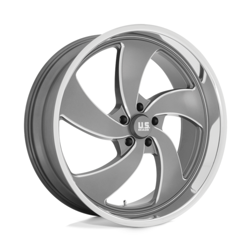 US Mag U133 Desperado Wheel, 24x9.0 +1 Offset 5x120.65, Anthracite Milled Diamond Cut Milled - U133249061+01L
