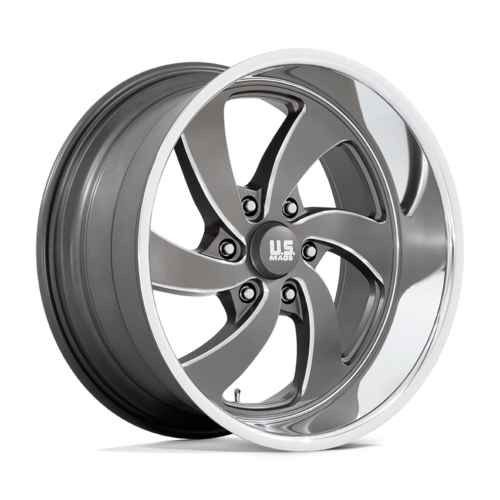 US Mag U133 Desperado Wheel, 20x9.5 +1 Offset 6x139.7, Anthracite Milled Diamond Cut Milled - U1332095D8+01R