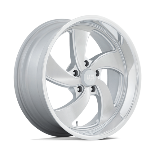 US Mag U134 Desperado Wheel, 20x8.0 +1 Offset 5x127, Silver Brushed Face Milled Diamond Cut Milled - U134208073+01L