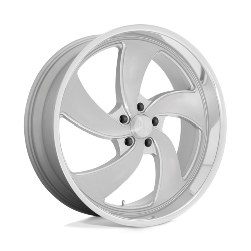 US Mag U134 Desperado Wheel, 22x10.5 +1 Offset 5x127, Silver Brushed Face Milled Diamond Cut Milled - U134220573+01L