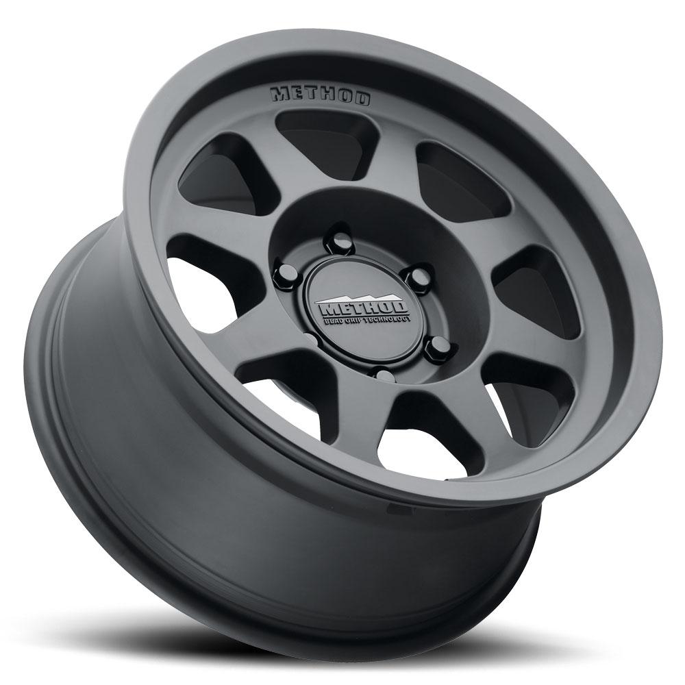 Method MR701 17x7.5 +30mm Offset 5x4.5 73mm CB Matte Black - MR70177512530.