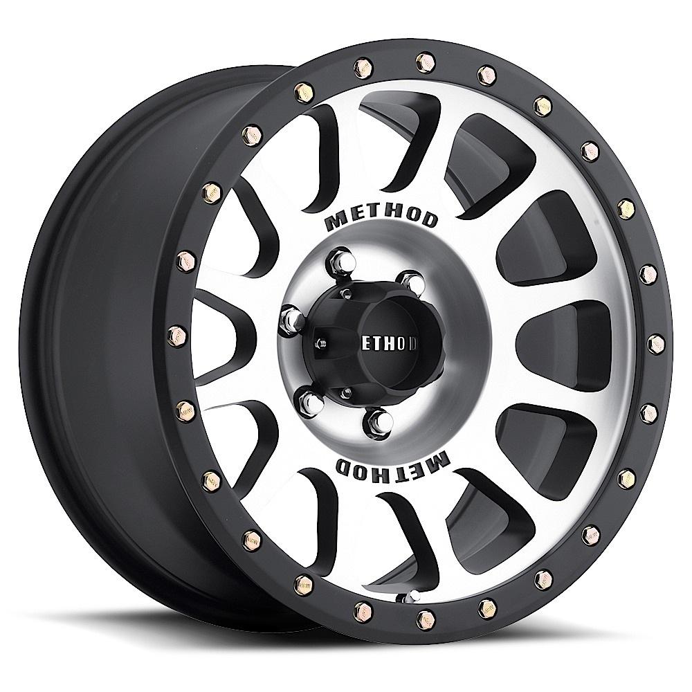 Method MR305 NV 17x8.5 0mm Offset 8x170 130.81mm CB Machined/Black - MR30578587300.