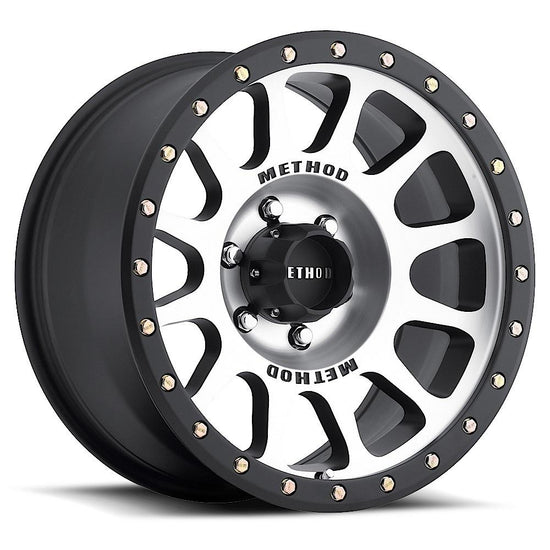 Method MR305 NV 17x8.5 0mm Offset 5x5 94mm CB Machined/Black - MR30578550300.