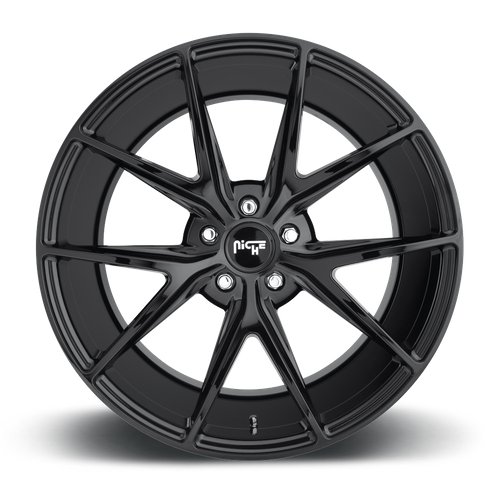 Set of 4: Niche M119 Misano Wheel, 20x9.0 +35 Offset 5x114.3, Gloss Black - M119209065+35