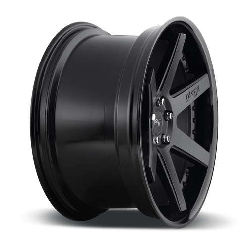 Set of 4: Niche M192 Altair Wheel, 18x8.5 +35 Offset 5x114.3, Gloss Black Matte Black - M192188565+35