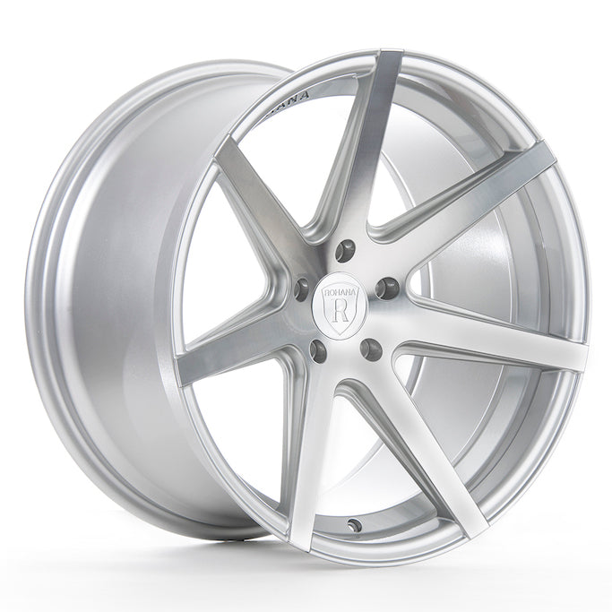 Rohana RC7 Wheel, 20X10, 5-114.3, +25, Machine Silver - RC720105114MS25