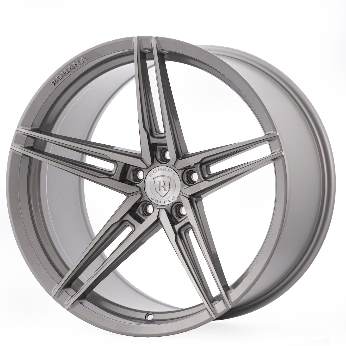 Rohana RFX15 Wheel, 20X11, 5-120, +35, Brushed Titanium - RFX1520115120BT35.