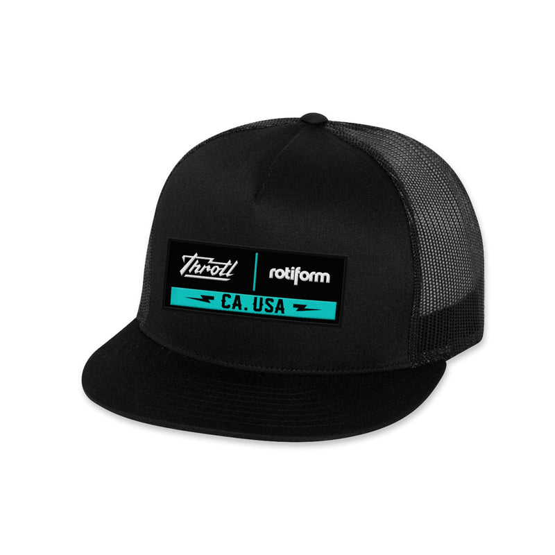 Trucker Hat - Black Throtl X Rotiform