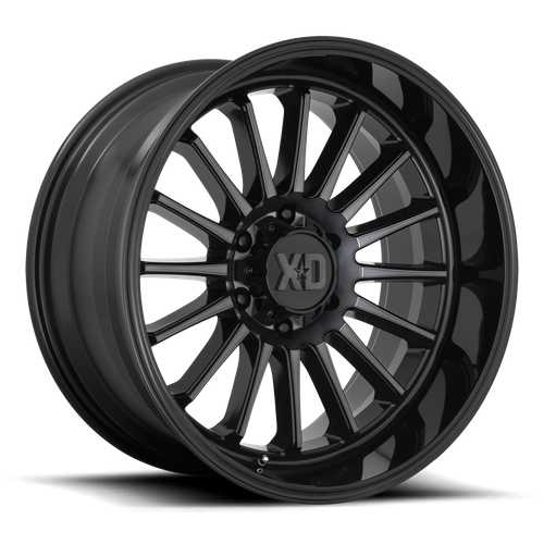 Set of 4: XD Xd857 Whiplash Wheel, 20x10.0 -18 Offset 6x139.7, Gloss Black With Gray Tint - XD85721068418N