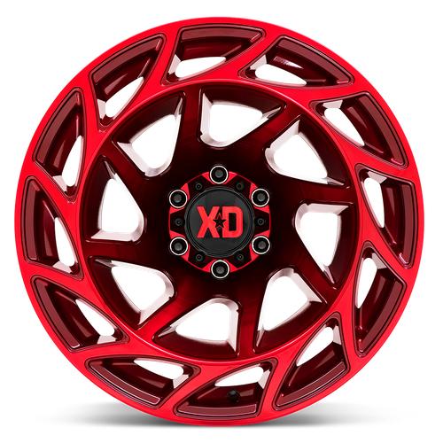 Set of 4: XD Xd860 Onslaught Wheel, 20x12.0 -44 Offset 6x139.7, Candy Red - XD86021268944N