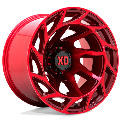 Set of 4: XD Xd860 Onslaught Wheel, 20x12.0 -44 Offset 6x139.7, Candy Red - XD86021268944N