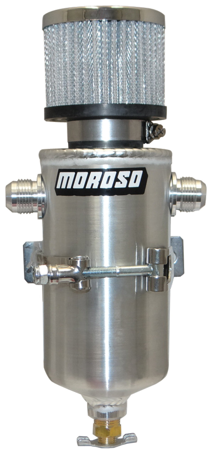 Moroso Breather Tank/Catch Can - Two -10An Male Fittings - - 85468
