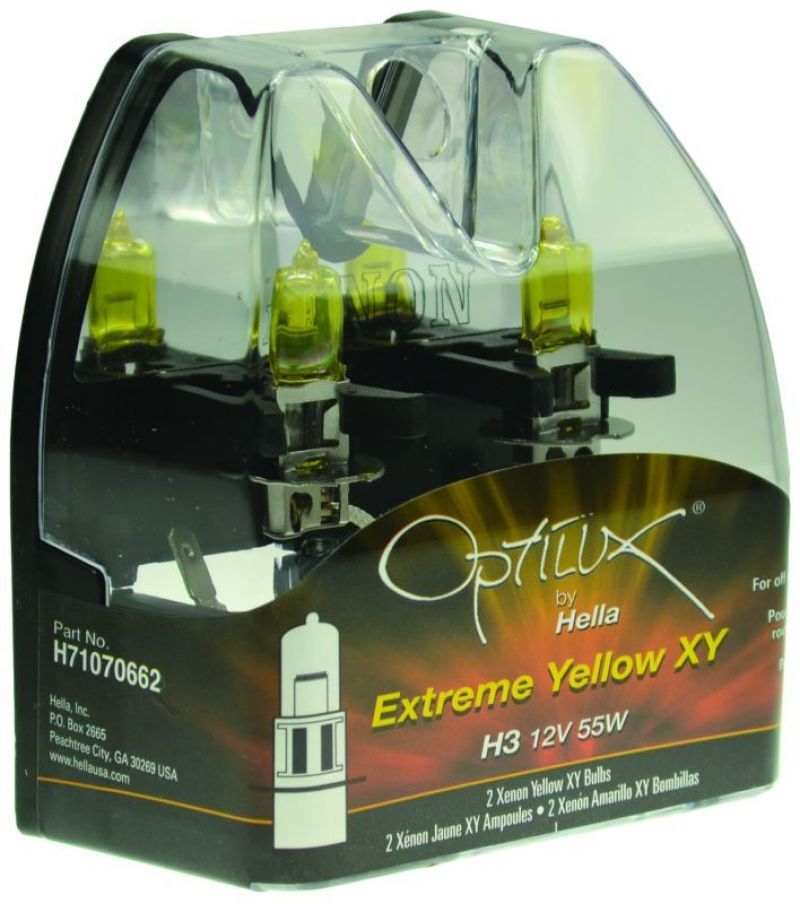 Hella Optilux H3 12V/55W XY Extreme Yellow Bulb - H71070662