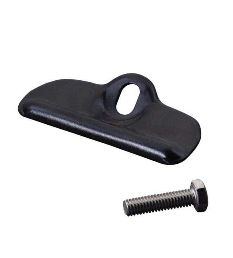 Kentrol 76-86 Jeep CJ Battery Tray Clamp - Powdercoat Black - 20506