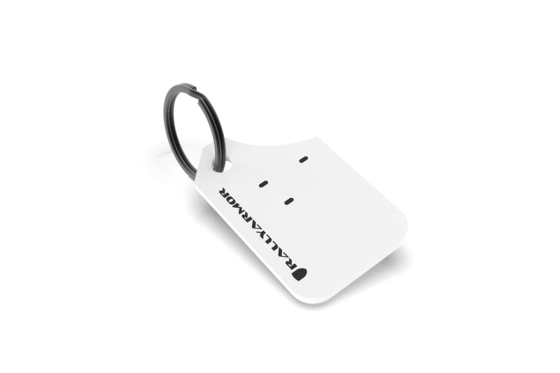 Rally Armor Key Chain - White - RAKEYCHNWH
