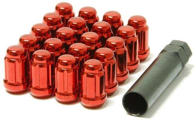 Wheel Mate Muteki Closed End Lug Nuts - Red 12x1.25 - 41885R