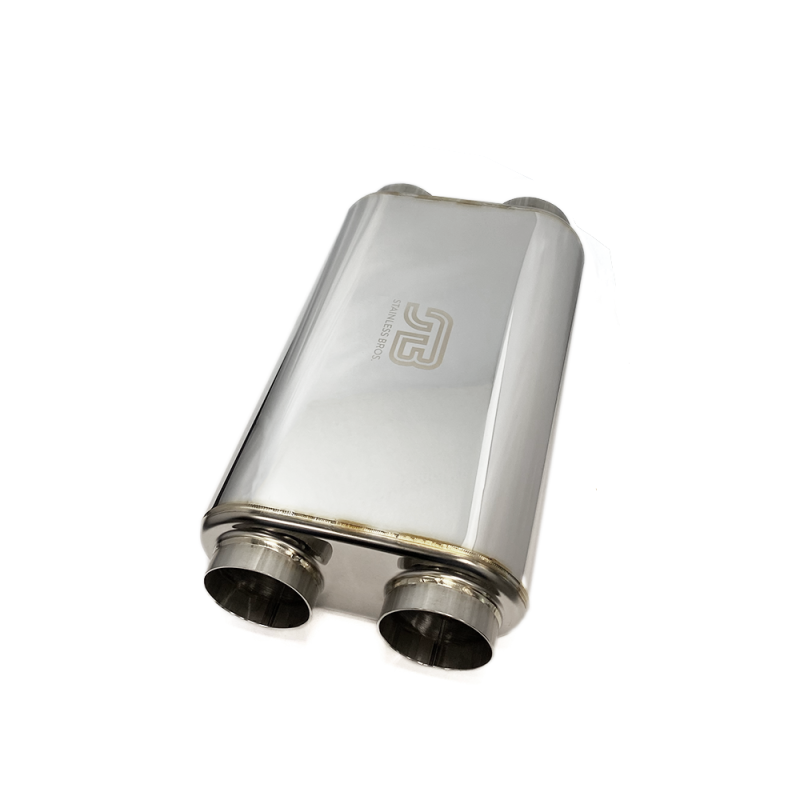 Stainless Bros 3in x 17in OAL SS304 Thin Oval Muffler - 616-07623-2250