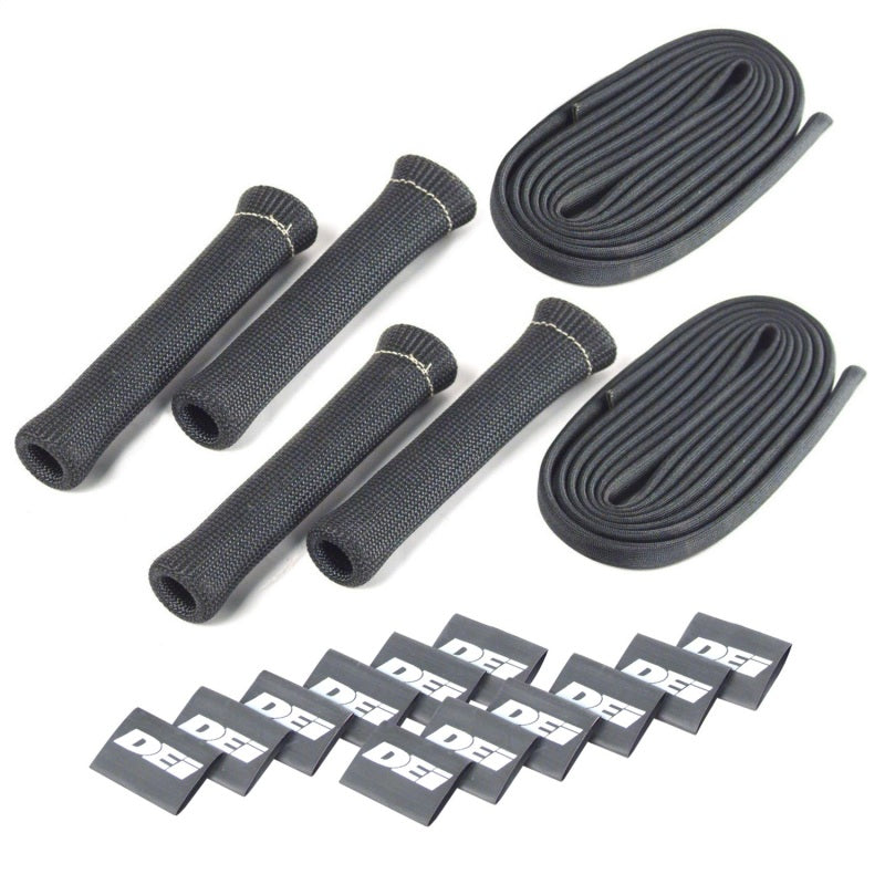 DEI Protect-A-Boot and Wire 4 Cylinder Kit - Black - 010584