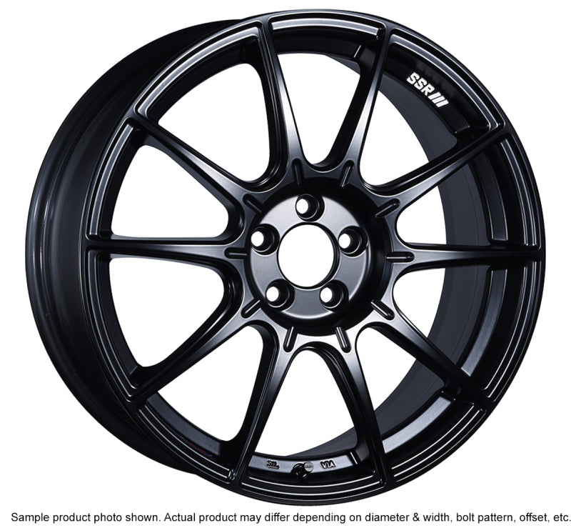 SSR GTX01 19x8.5 5x114.3 38mm Offset Flat Black Wheel 11+ - XA19850+3805GMB