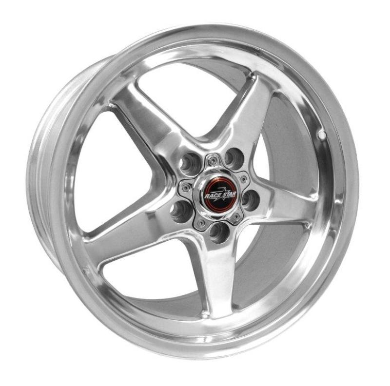 Set of 4: Race Star 92 Drag Star 17x9.50 5x4.75bc 6.88bs Direct Drill - 92-795253DP