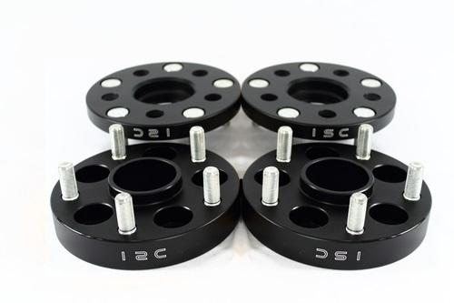 ISC Suspension 5x100 Hub Centric Wheel Spacers 15mm Black (Pair) - -WS5x10015B