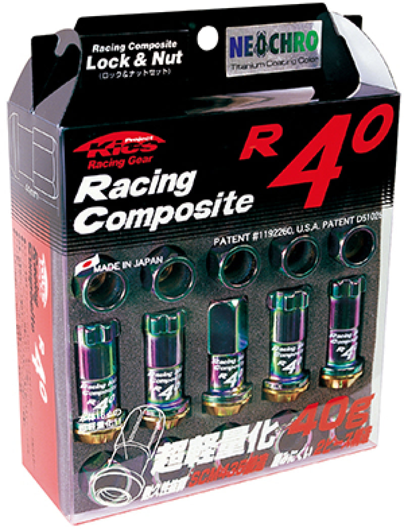 Project Kics 12x1.50 R40 Lug Nuts - Neo Chrome (16+4 - KRC11N