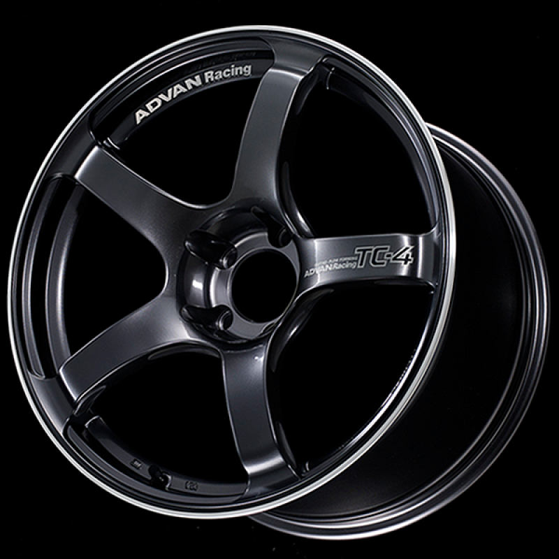 Advan TC4 18x10.5 +15 5-114.3 Racing Gun Metallic & Ring - YAD8L15EGMR