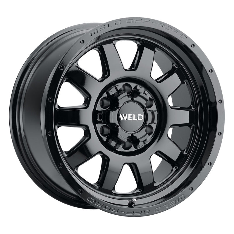 Set of 4: Weld Off-Road W168 18X9 Stealth 8X165.1 ET00 BS5.00 Gloss Black - W16889082500