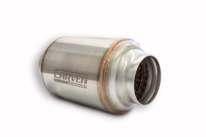 Carven Universal Carven-R Performance Muffler 304SS 2.5in. Inlet / 10.5in. - CVESR25
