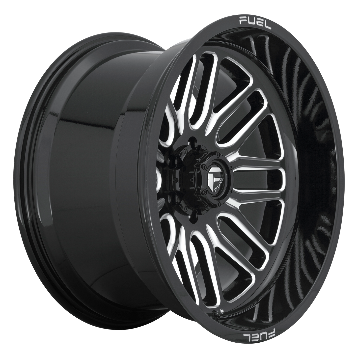 Set of 4: Fuel D662 Ignite Wheel, 20x9.0 +19 Offset 6x139.7, Gloss Black Milled - D66220908457