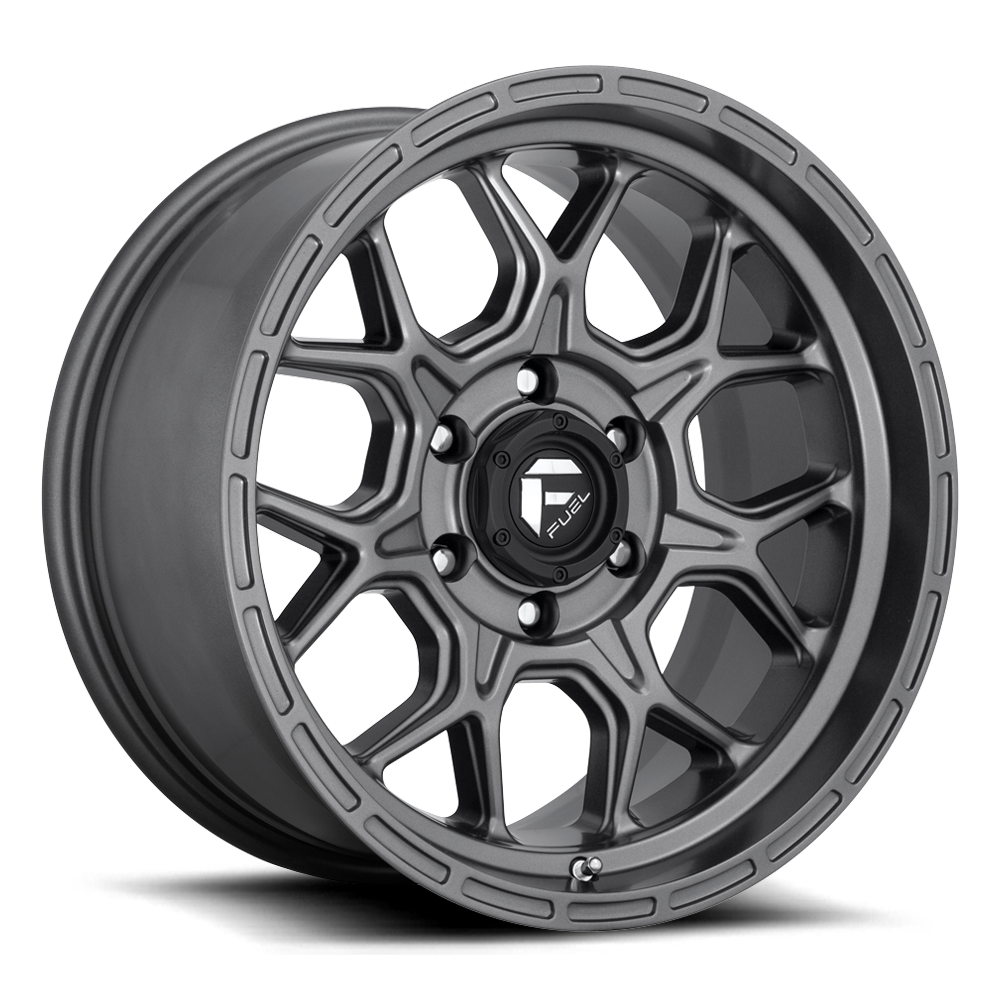 Set of 4: Fuel D672 Tech Wheel, 17x9.0 +1 Offset 6x139.7, Matte Gun Metal - D67217908450