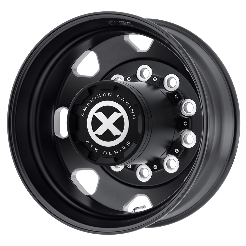 Set of 4: ATX Ao401 Octane Wheel, 24x8.25 -168 Offset 10x285.75, Satin Black Milled   Rear - AO40124510902