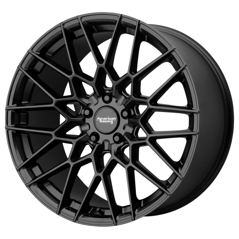 Set of 4: American Racing Ar927 Barrage Wheel, 19x9.0 +35 Offset 5x114.3, Satin Black - AR92799012735