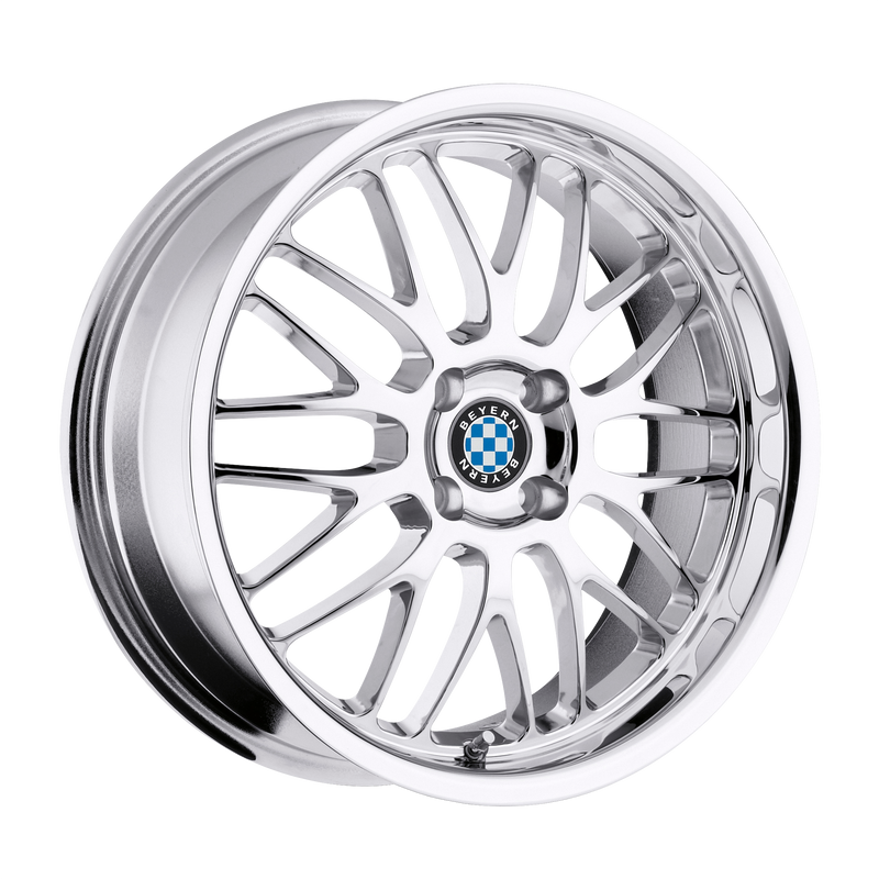 Set of 4: Beyern Mesh Wheel, 20x10.0 +20 Offset 5x120, Chrome - 2010BYM205120C72