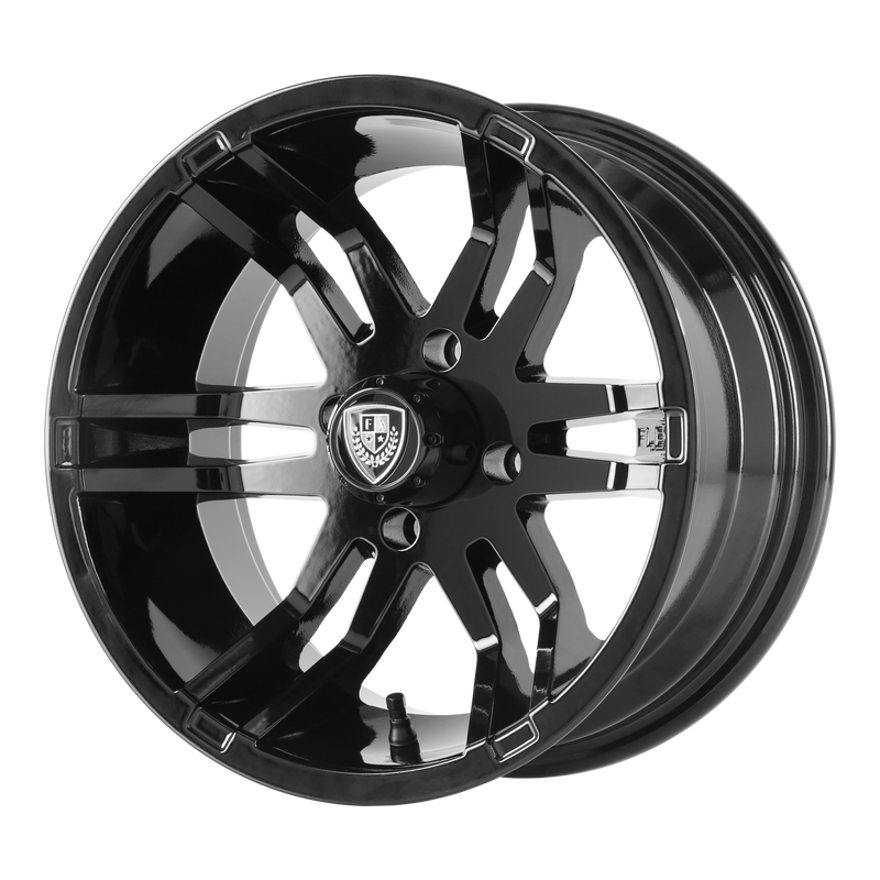 Set of 4: Fairway Alloys Fa140 Flex Wheel, 14x6.5 -20 Offset 4x101.6, Gloss Black - FA-140-B
