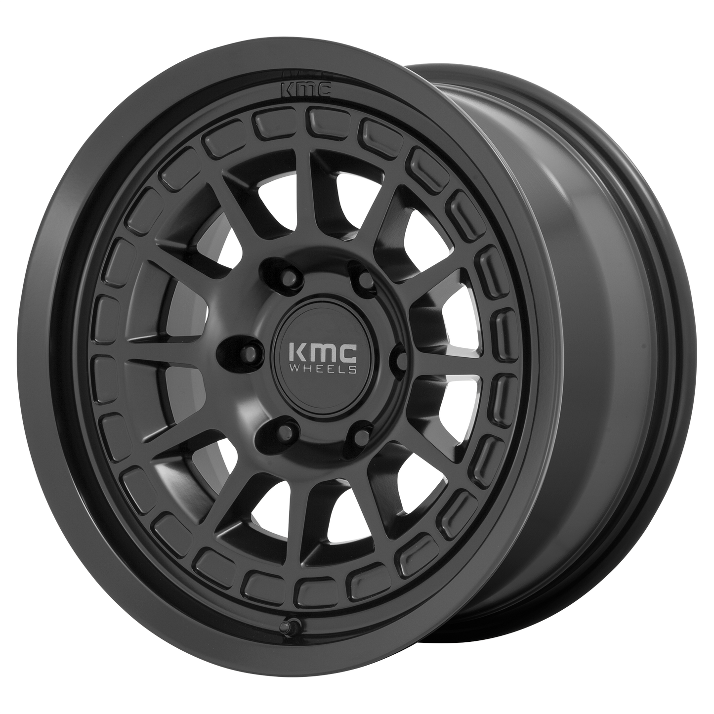 Set of 4: KMC Km719 Canyon Wheel, 17x8.5 +0 Offset 5x127, Satin Black - KM71978550700