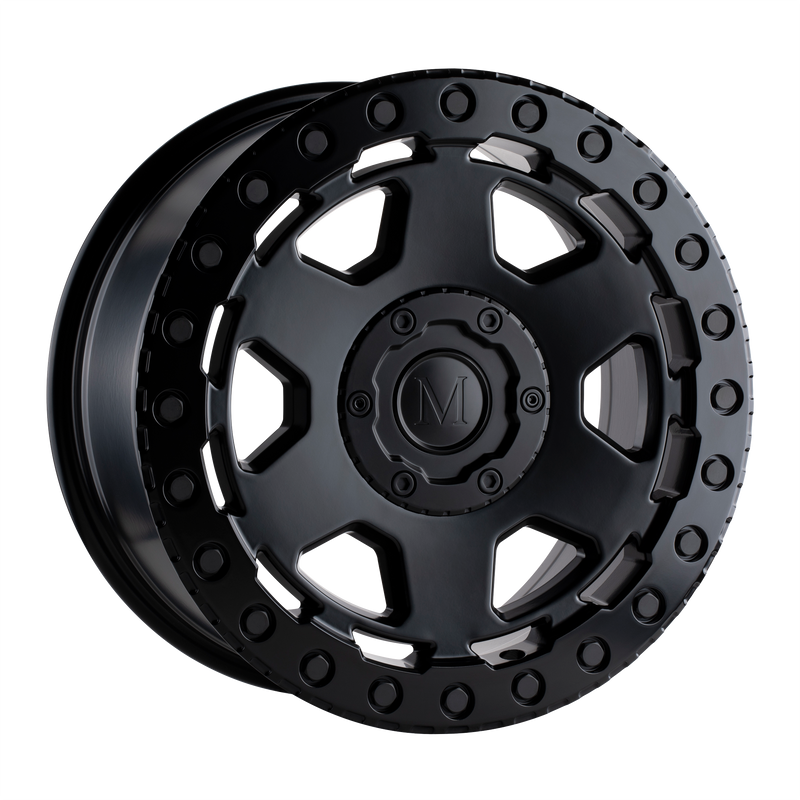 Set of 4: Mandrus Forscher Wheel, 20x9.0 +10 Offset 5x130, Matte Black - 2090FSR105130M84