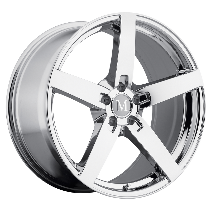 Set of 4: Mandrus Arrow Wheel, 19x9.5 +35 Offset 5x112, Chrome - 1995MAA355112C66