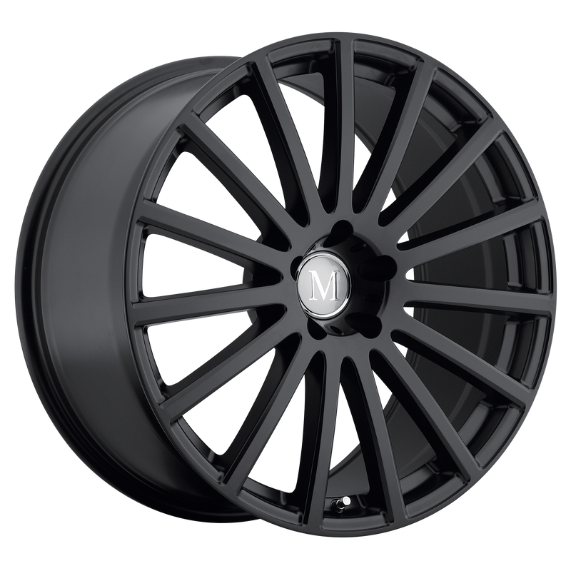 Set of 4: Mandrus Rotec Wheel, 20x9.0 +18 Offset 5x112, Matte Black - 2090MAC185112M66