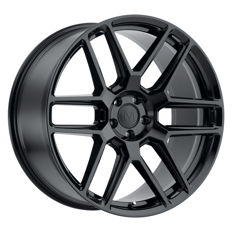 Set of 4: Mandrus Otto Wheel, 22x10.0 +41 Offset 5x112, Gloss Black - 2210MOT415112B66