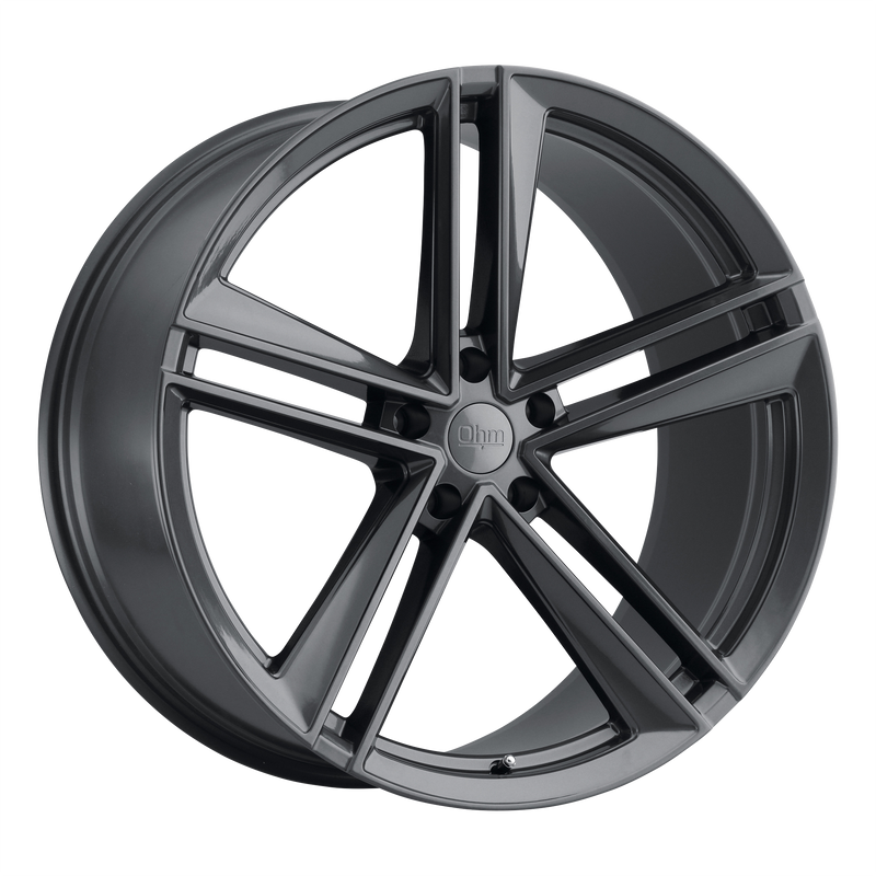 Set of 4: OHM Lightning Wheel, 18x8.5 +30 Offset 5x120, Gloss Gunmetal - 1885LTG305120G64