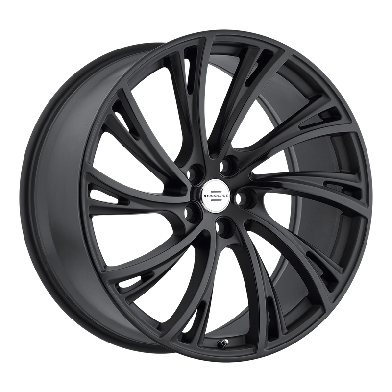 Set of 4: RedBourne Noble Wheel, 22x10.0 +37 Offset 5x120, Matte Black - 2210RDB375120M72L