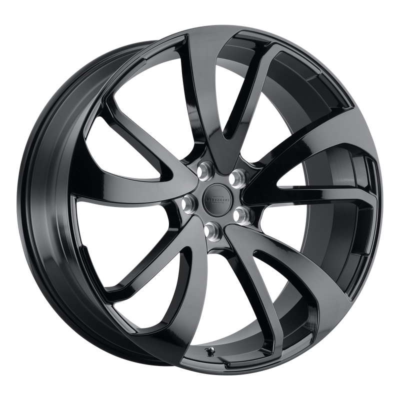 Set of 4: RedBourne Vincent Wheel, 22x10.5 +32 Offset 5x120, Gloss Black   Directional - 2205VCT325120B72R