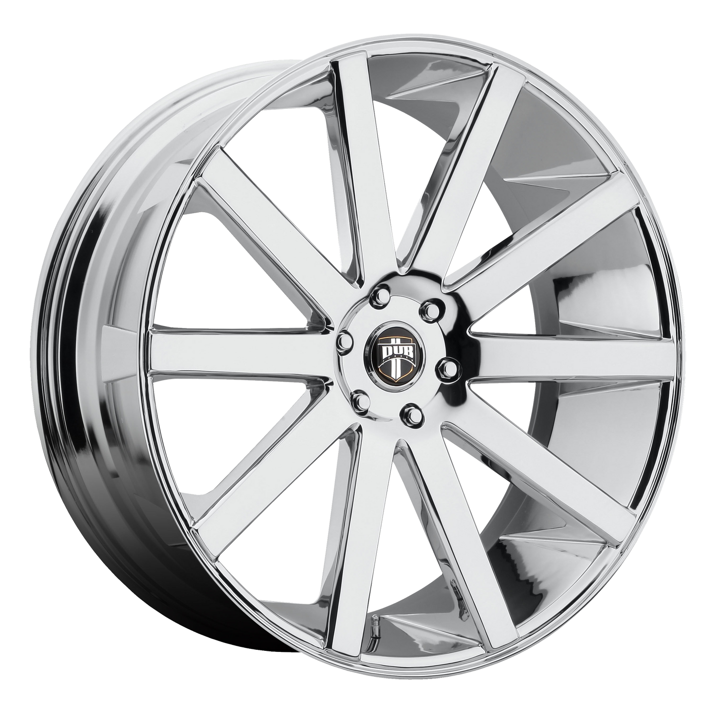 Set of 4: DUB S120 Shot Calla Wheel, 26x10.0 +20 Offset 6x139.7, Chrome Plated - S120260084+20