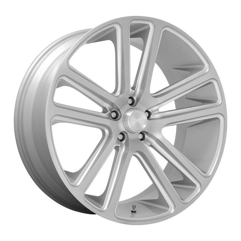 Set of 4: DUB S257 Flex Wheel, 26x10.0 +30 Offset 6x139.7, Gloss Silver Brushed Face - S257260077+30