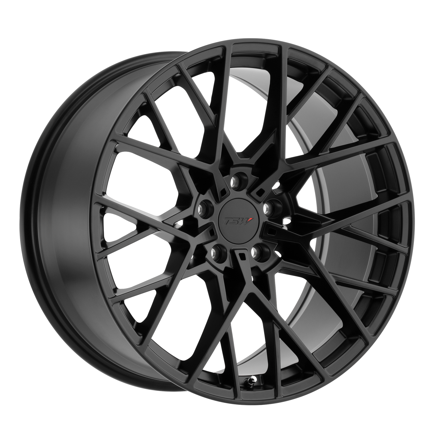 Set of 4: TSW Sebring Wheel, 17x8.0 +42 Offset 5x112, Matte Black - 1780SEB425112M72