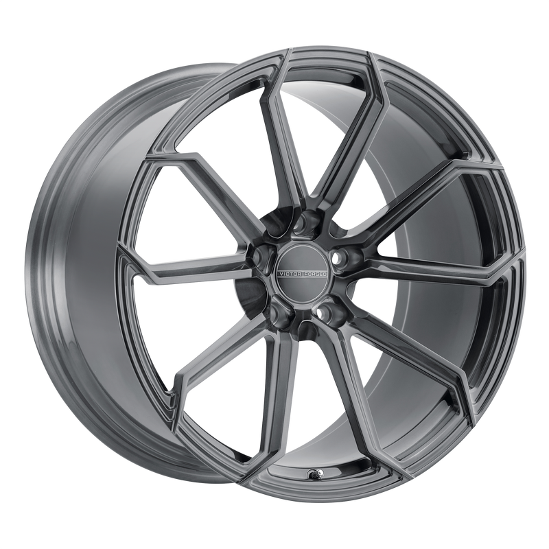 Set of 4: Victor Equipment Fox Forged Wheel, 20x11.5 +52 Offset 5x130, Brushed Gunmetal - 2015FOX525130G71
